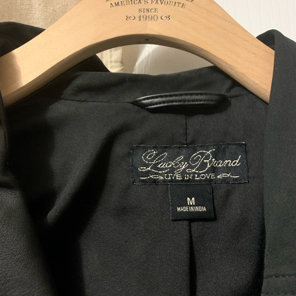 Lucky Brand Leather Jacket | Black - Picture 3 of 4